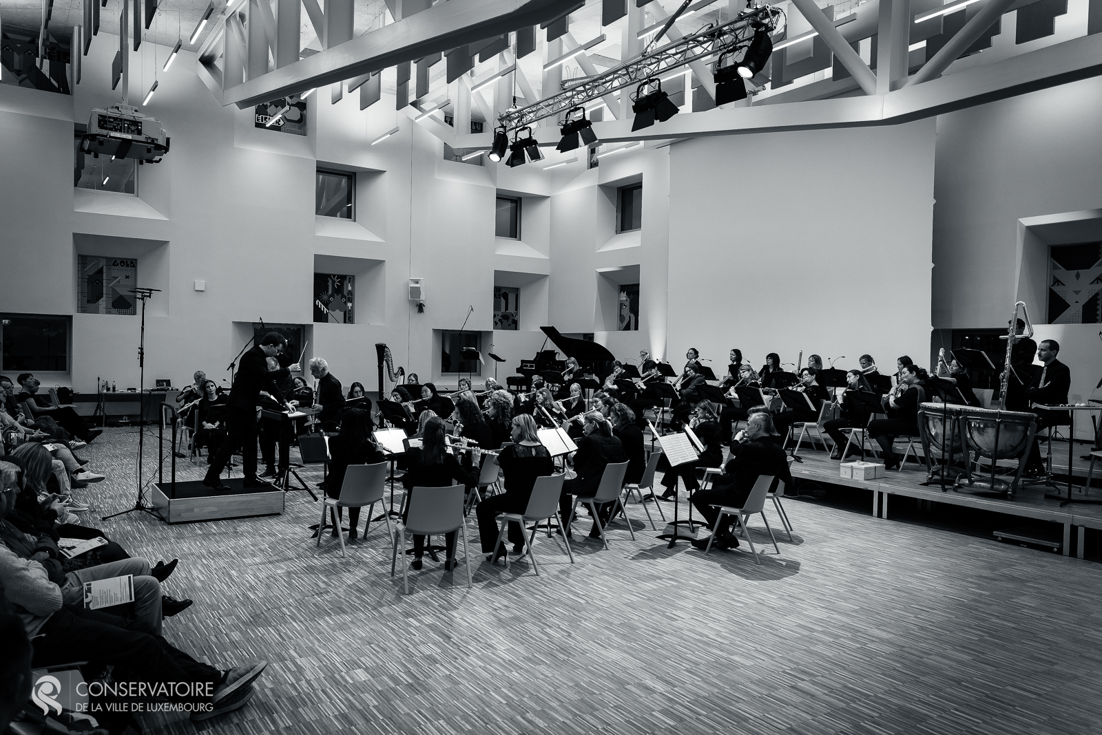 Live musical performance at the Conservatoire de la Ville de Luxembourg